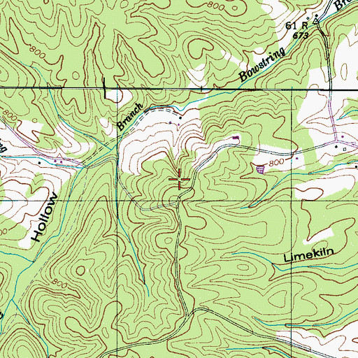 Topographic Map of Irontop Mine, TN