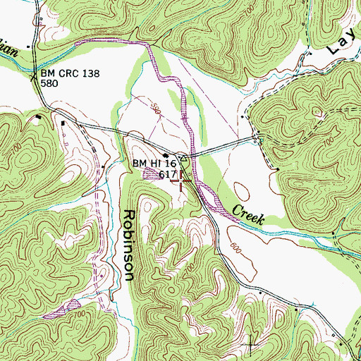 Topographic Map of Providence Cemetery, TN