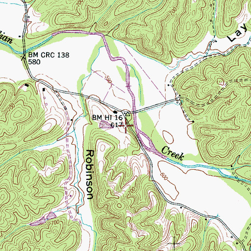Topographic Map of Providence Church (historical), TN