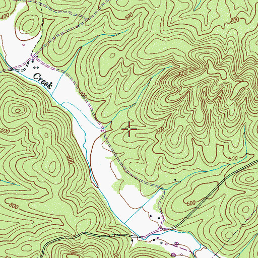 Topographic Map of Ryan Childs Grave, TN