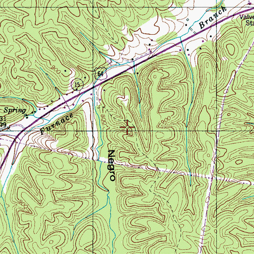 Topographic Map of West Furnace Ridge, TN