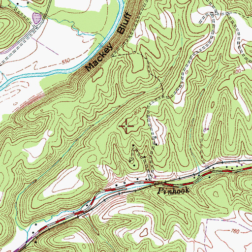 Topographic Map of Allen Prospect, TN