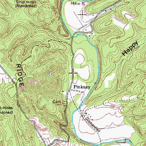 Topographic Map of Boarding House Hill, TN