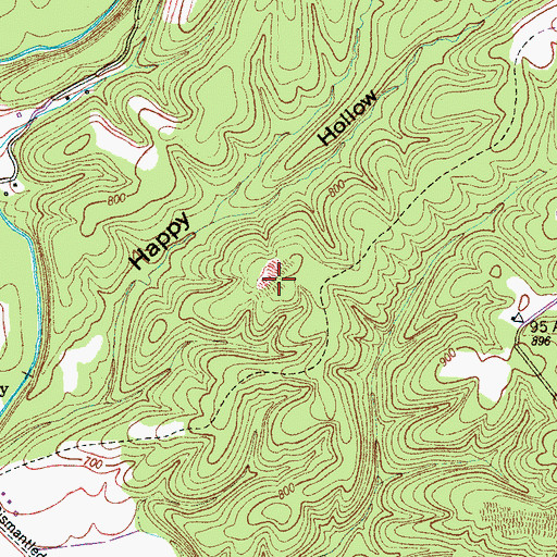 Topographic Map of Drake Mine, TN