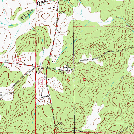 Topographic Map of Providence Primitive Baptist Church, AL
