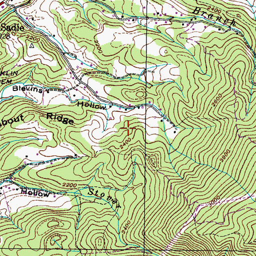 Topographic Map of Grindstaff Prospect, TN