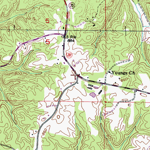 Topographic Map of Crusoe Island (historical), AL