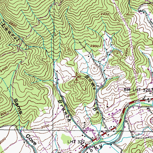 Topographic Map of Taylor Prospect, TN