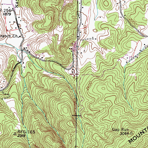 Topographic Map of Winter Mine, TN
