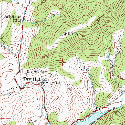 Topographic Map of Holloway Prospect, TN