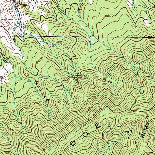 Topographic Map of Stout Prospect, TN