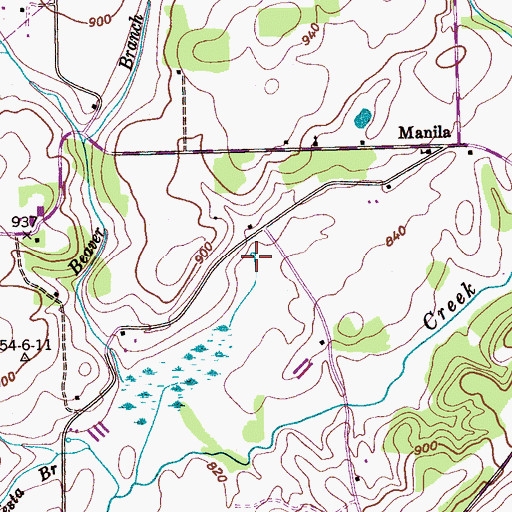 Topographic Map of Hicks-Brown Spring, TN