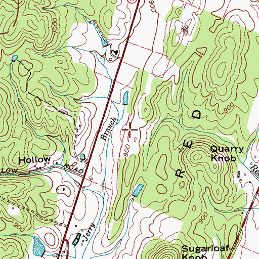 Topographic Map of Jones Prospect, TN