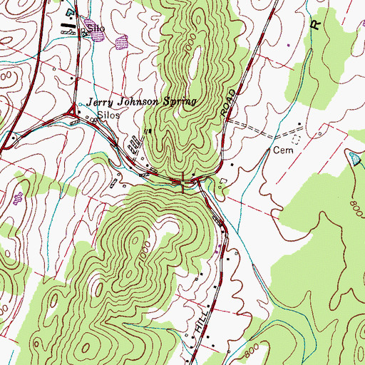 Topographic Map of Sloan Gap, TN
