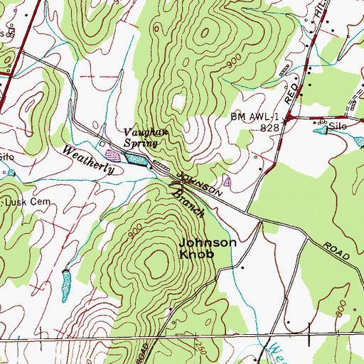 Topographic Map of Snyder Gap, TN