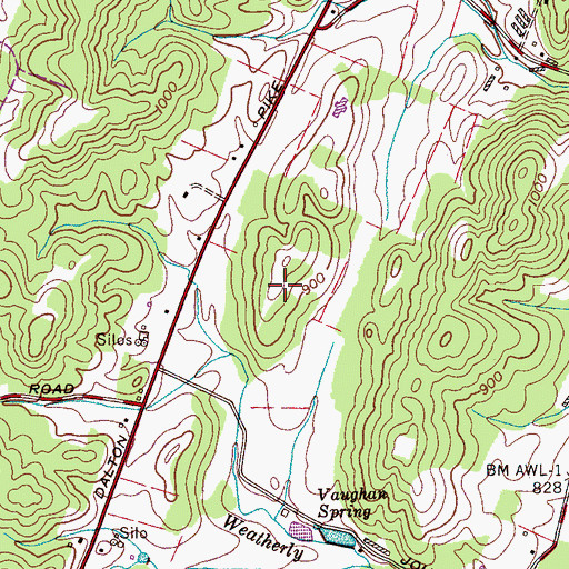 Topographic Map of Snyder Prospect, TN