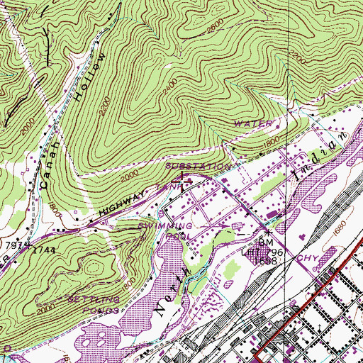 Topographic Map of Birchfield Spring, TN