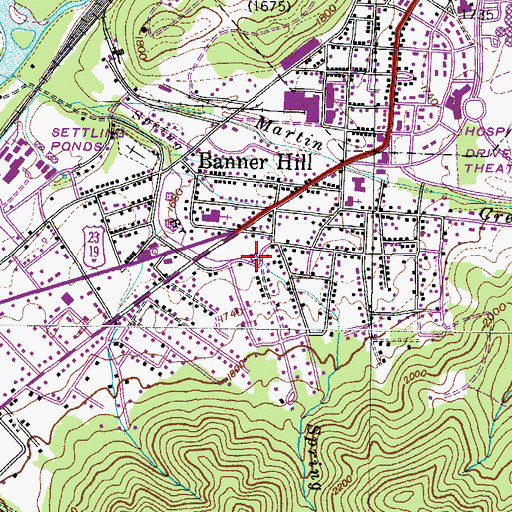 Topographic Map of Love Spring, TN