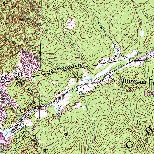 Topographic Map of Rock Quarry Hollow, TN