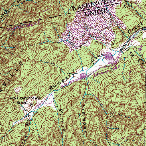Topographic Map of Sally Hollow, TN