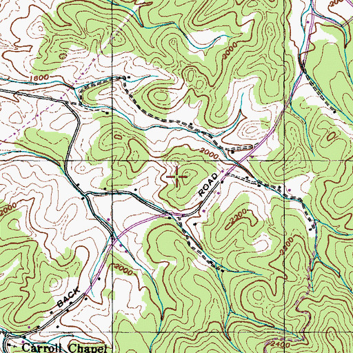 Topographic Map of Tipton Prospect, TN