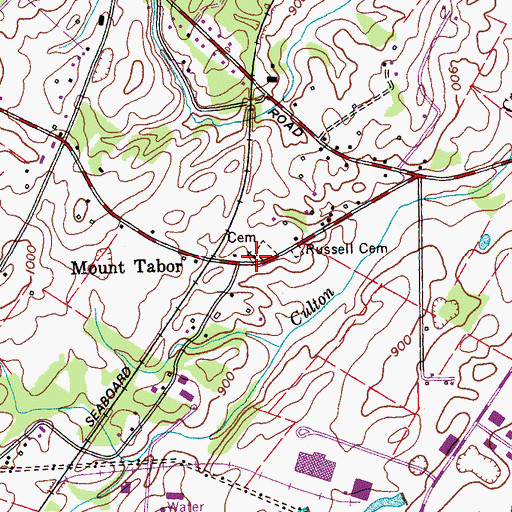 Topographic Map of Kidds Schoolhouse (historical), TN
