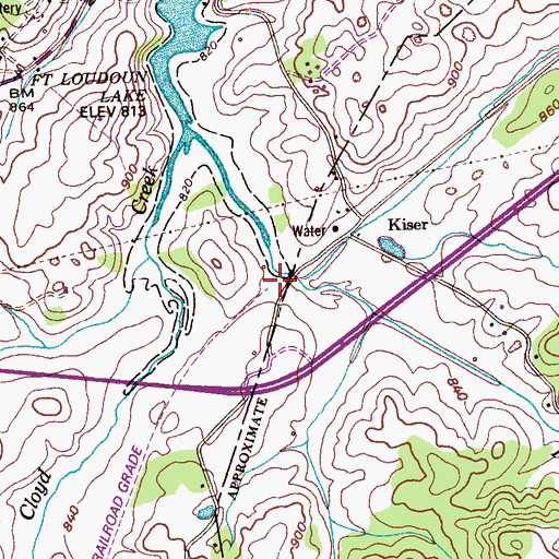 Topographic Map of Craigmar (historical), TN