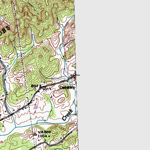 Topographic Map of Christy Hill, TN