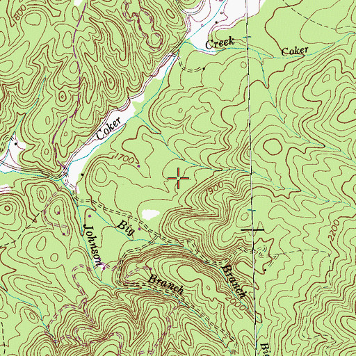 Topographic Map of Gear Workings, TN