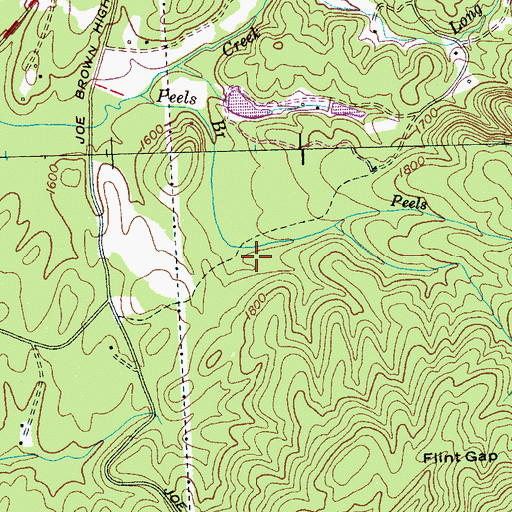 Topographic Map of Hollinghead Field Workings, TN