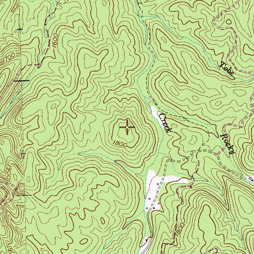Topographic Map of Round Top, TN