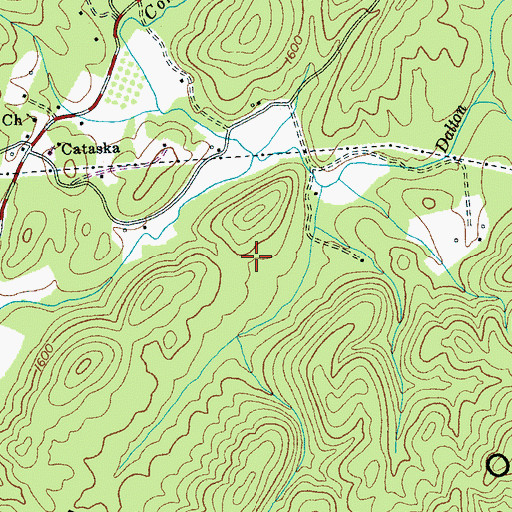 Topographic Map of Southwest Lonsdale Mine, TN