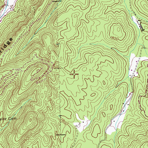 Topographic Map of Upper Magill Prospect, TN