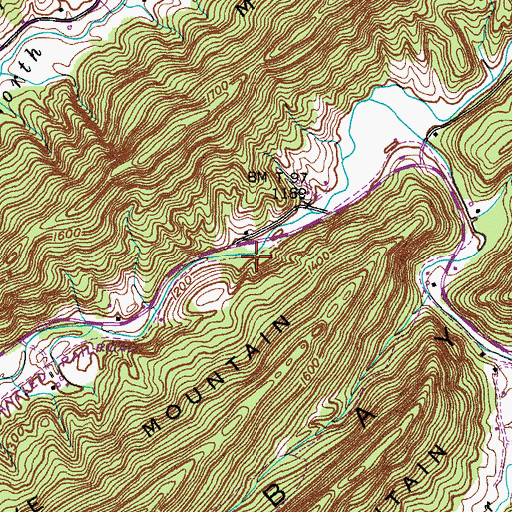 Topographic Map of Cold Spring, TN