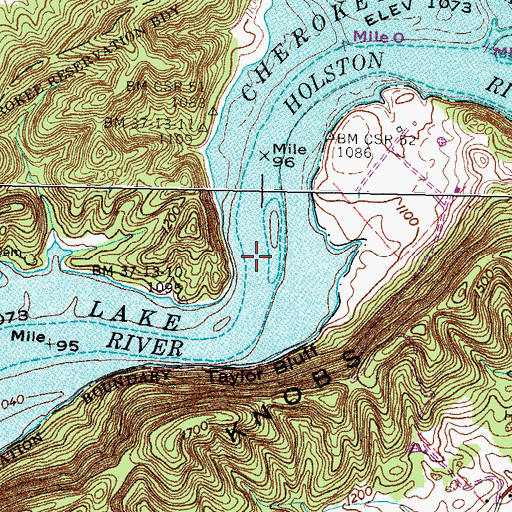 Topographic Map of Shanks Ripple, TN