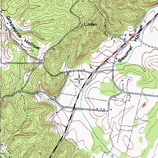 Topographic Map of Perry Community Hospital, TN