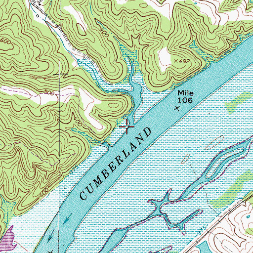 Topographic Map of Dunbars Landing (historical), TN
