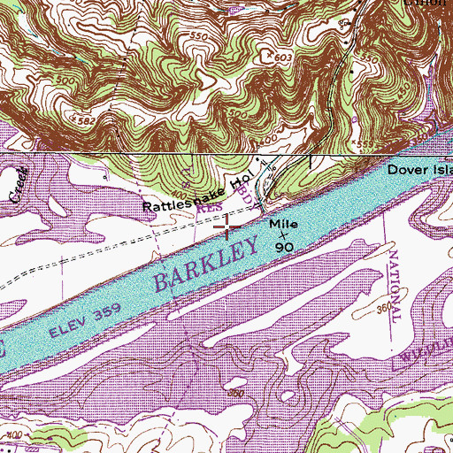 Topographic Map of Stalls Landing (historical), TN
