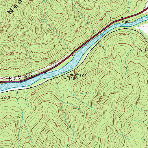Topographic Map of East Meyer (historical), TN