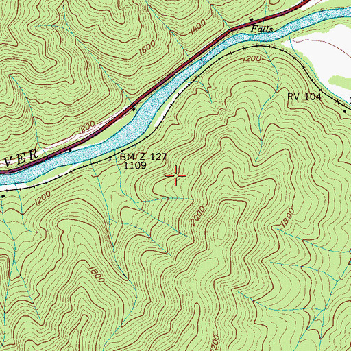 Topographic Map of East Meyer Mine, TN