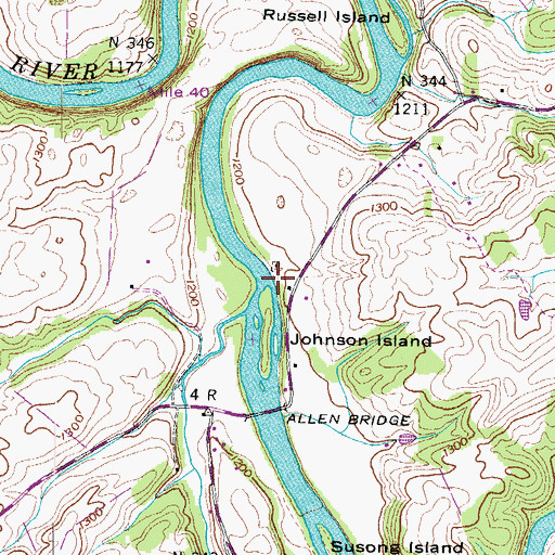 Topographic Map of Dikes Mill (historical), TN