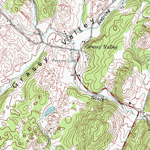 Topographic Map of Brown Spring, TN