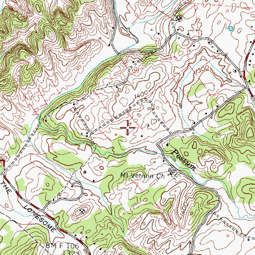 Topographic Map of Matthews Prospect, TN