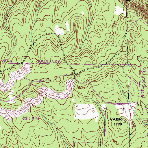 Topographic Map of Ruppe (historical), TN