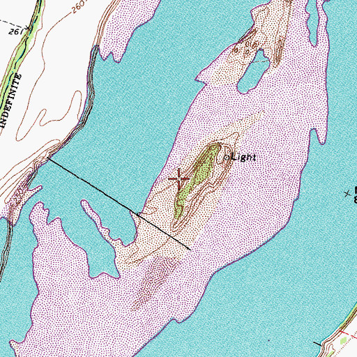 Topographic Map of Island Number Twenty Bar, MO