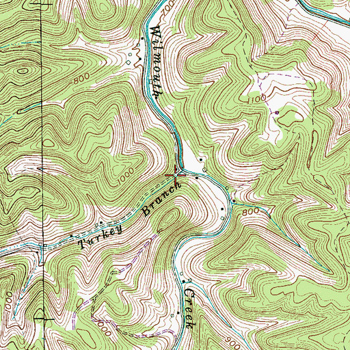 Topographic Map of Rabbit Bluff (historical), TN