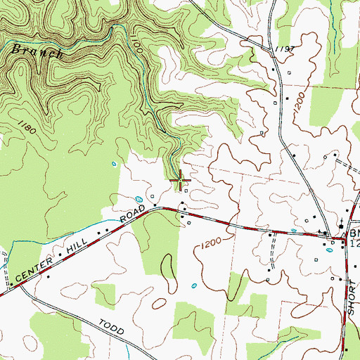 Topographic Map of Rainbow Falls Mill (historical), TN