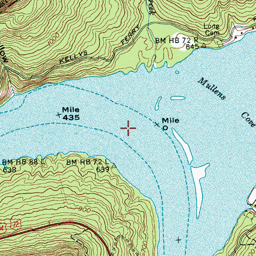 Topographic Map of Halls Ferry (historical), TN