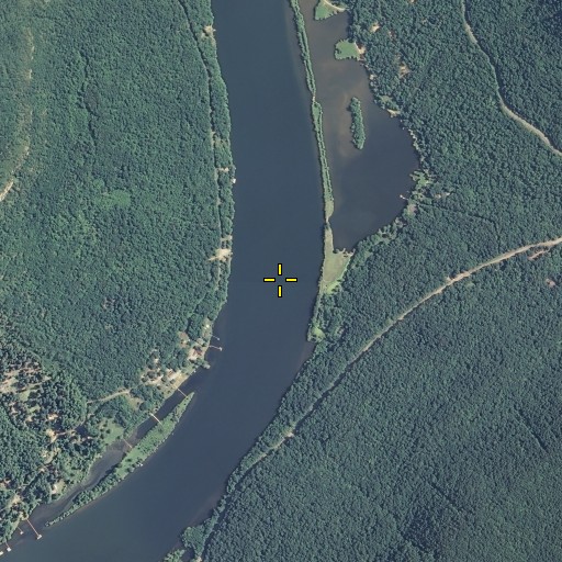 Aerial/Satellite Image of Kellys Bar, TN