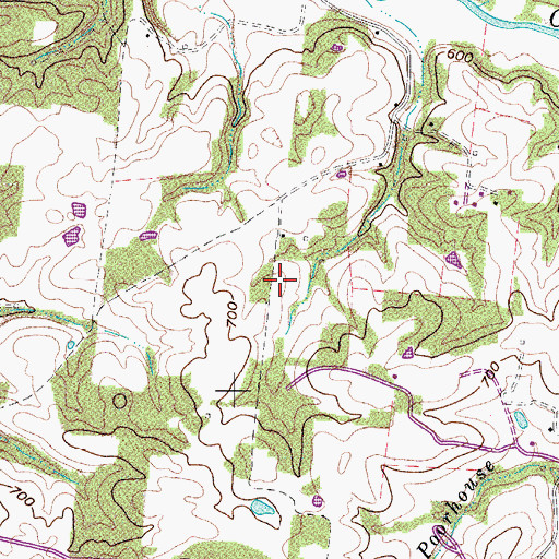 Topographic Map of Binkley Cemetery, TN